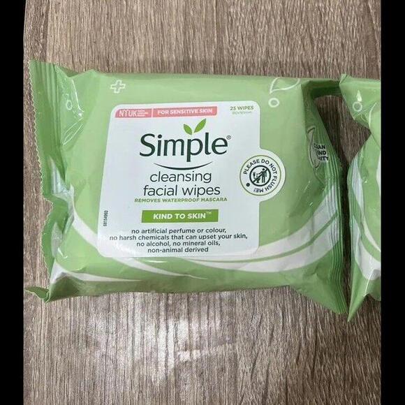 Simple Sensitive Skin Experts Kind To Skin Cleansing Facial Wipes 25 Ct, 3 Pack - Picture 1 of 2